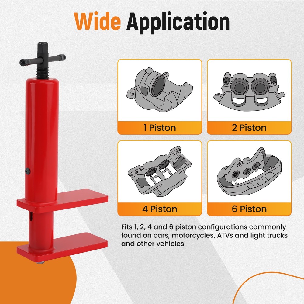 Multi-Piston Brake Caliper Piston Compressor Press Tool for 1 2 4 6 Piston