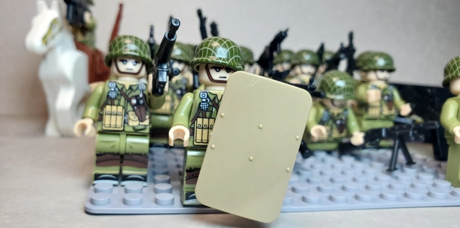 Custom MOC Lego WWII World War 2 US Soldiers 20 Pack 1st Variety