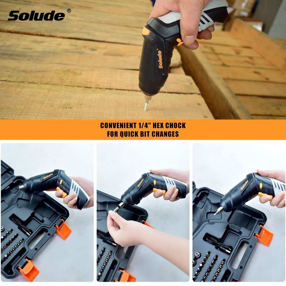 130-Piece Home Tool Kit with 3.6V Cordless Rechargeable Screwdriver,Basic Hou...