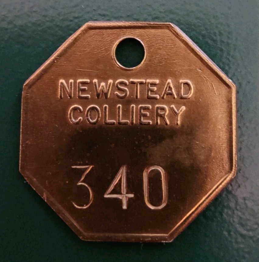 Newstead Colliery Pit Check marked Newstead Colliery 340