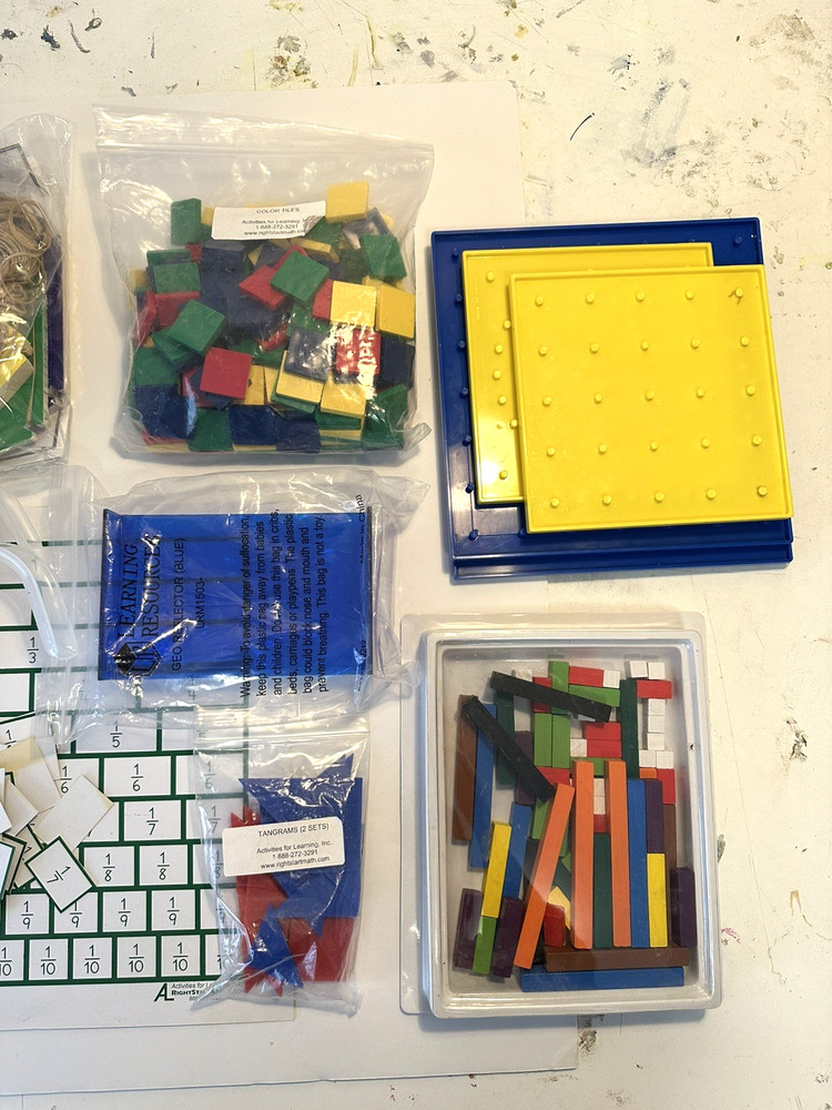 Homeschool Math Manipulative Jumbo Crate! Schiller Math, Right Start misc supply
