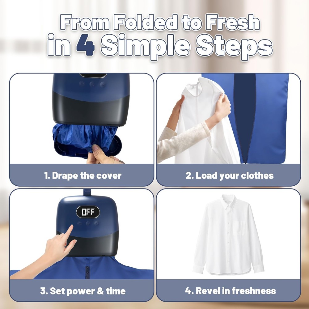 Portable Mini Clothes Dryer Compact Foldable Quiet Fast Drying Machine