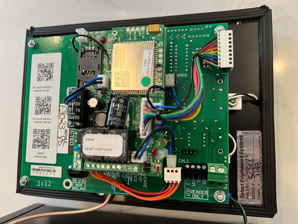 select engineering systems cellular gate keypad