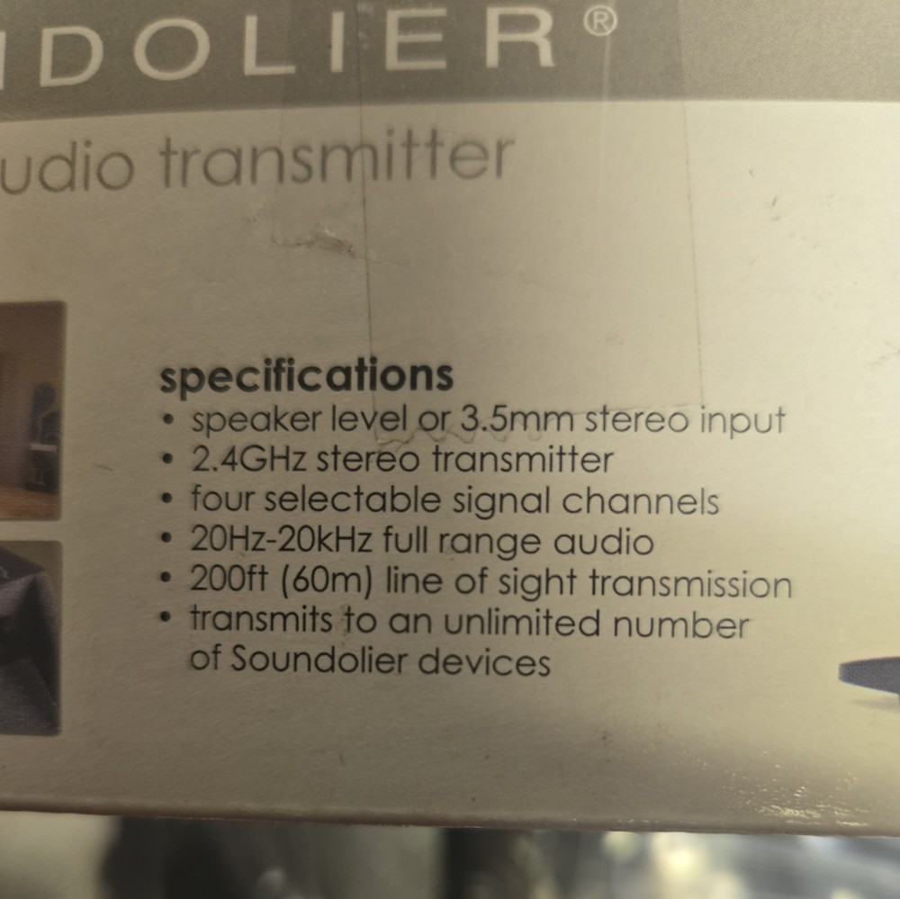 Never used MAESTRO Audio Soundolier Wireless Audio Transmitter FREE SHIPPING