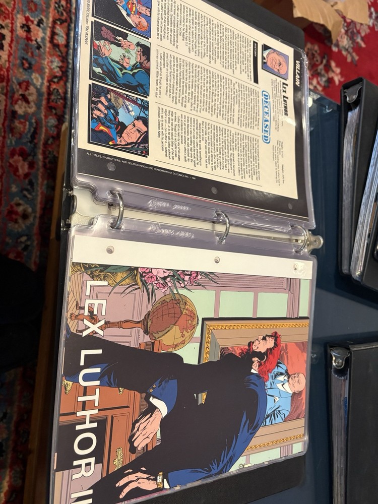 Comic Book Bio Binders