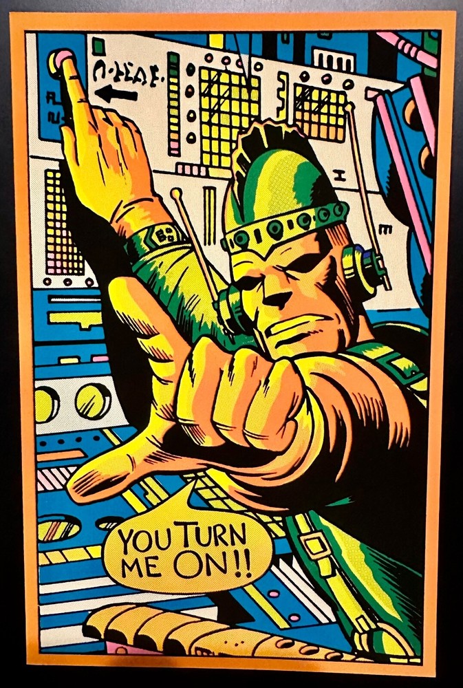 Marvel Third Eye Black Light Greeting Card - From Incredible Hulk #111