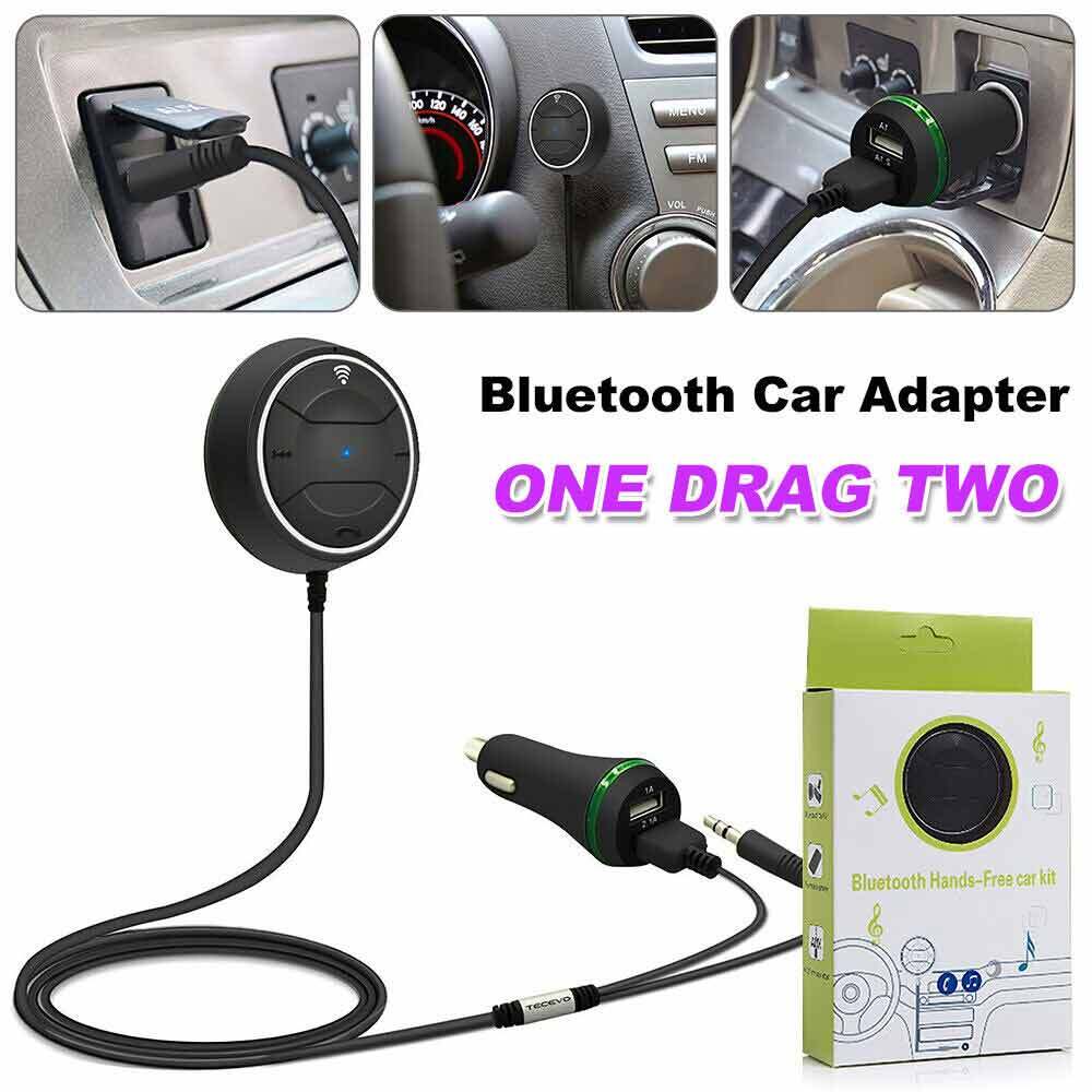 Wireless Bluetooth Car Kit Handsfree Music Receiver NFC AUX