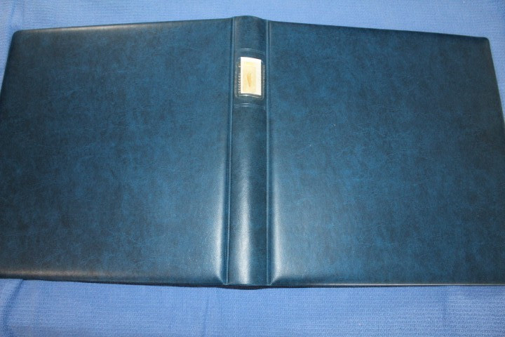 Lindner Blue 18 Ring binder with Dustcase BlueLakeStamps SUPER