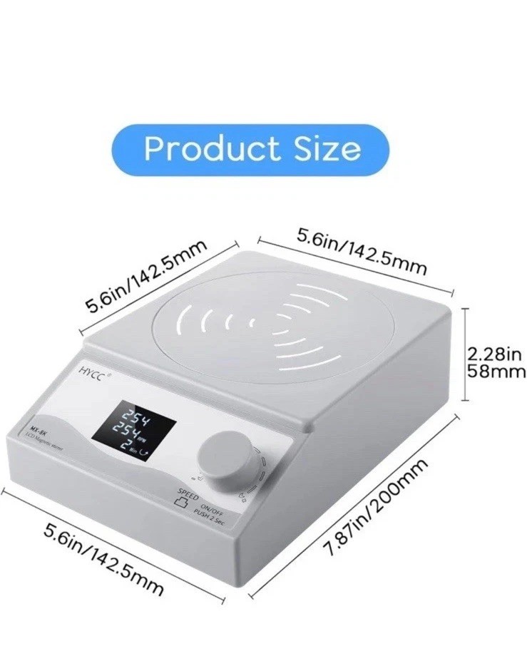 HYCC Digital Magnetic Stirrer Laboratory Stir Plate Plate With Timing Function