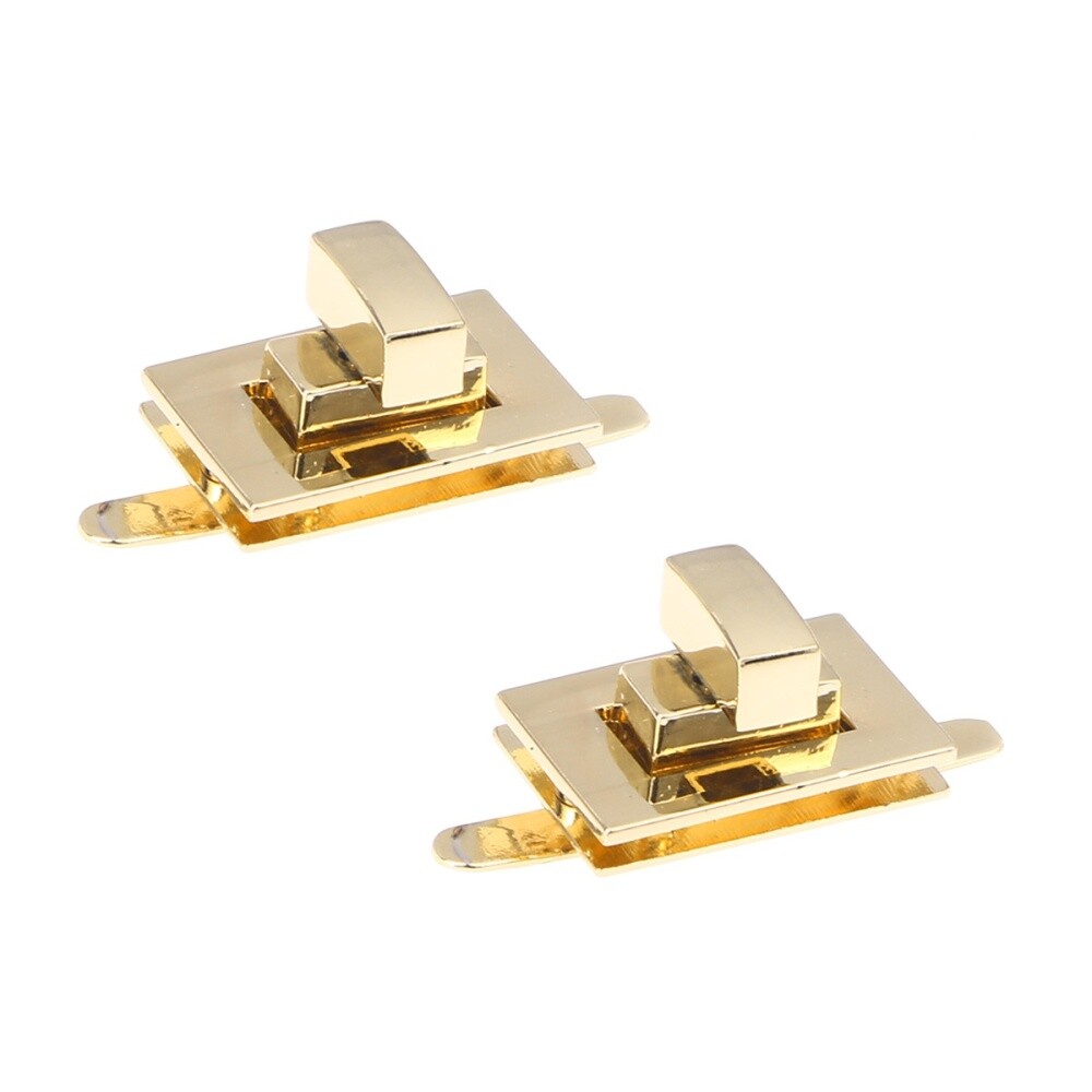 2 Pcs Handbag Lock Thumb Turn Locks for Purses Replacements Clutch