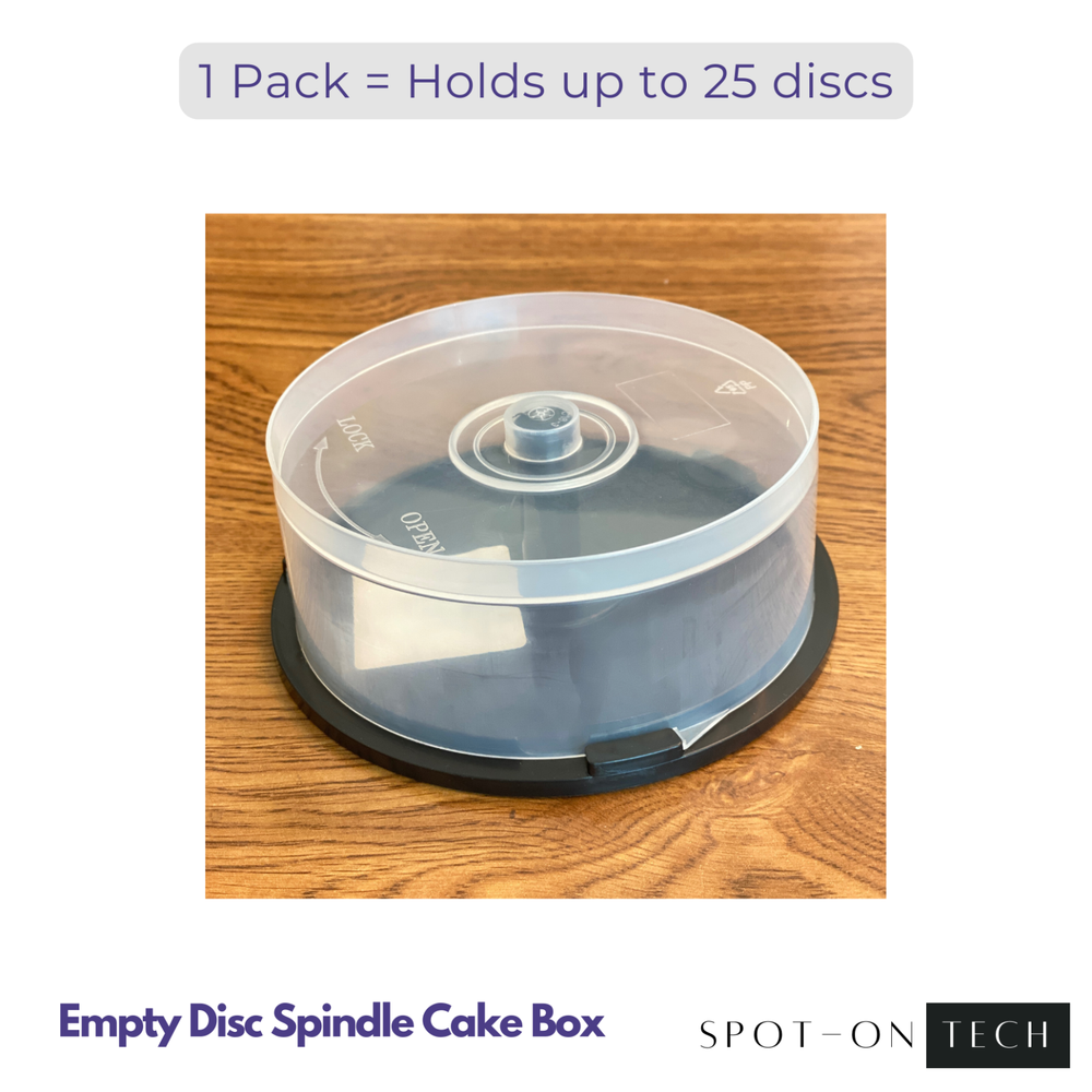 Twenty (20) Empty CD DVD BluRay Storage Cake Box Case with Spindle