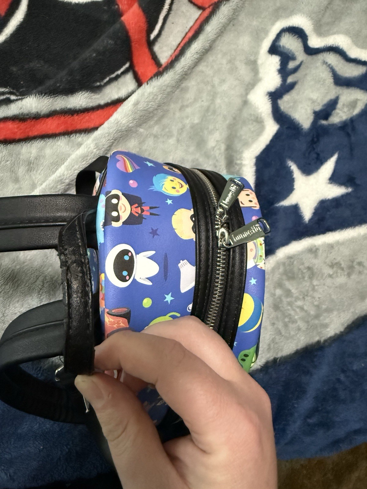 Loungefly Disney Pixar Mini Backpack Blue Toy Story Monsters Inc Incredibles