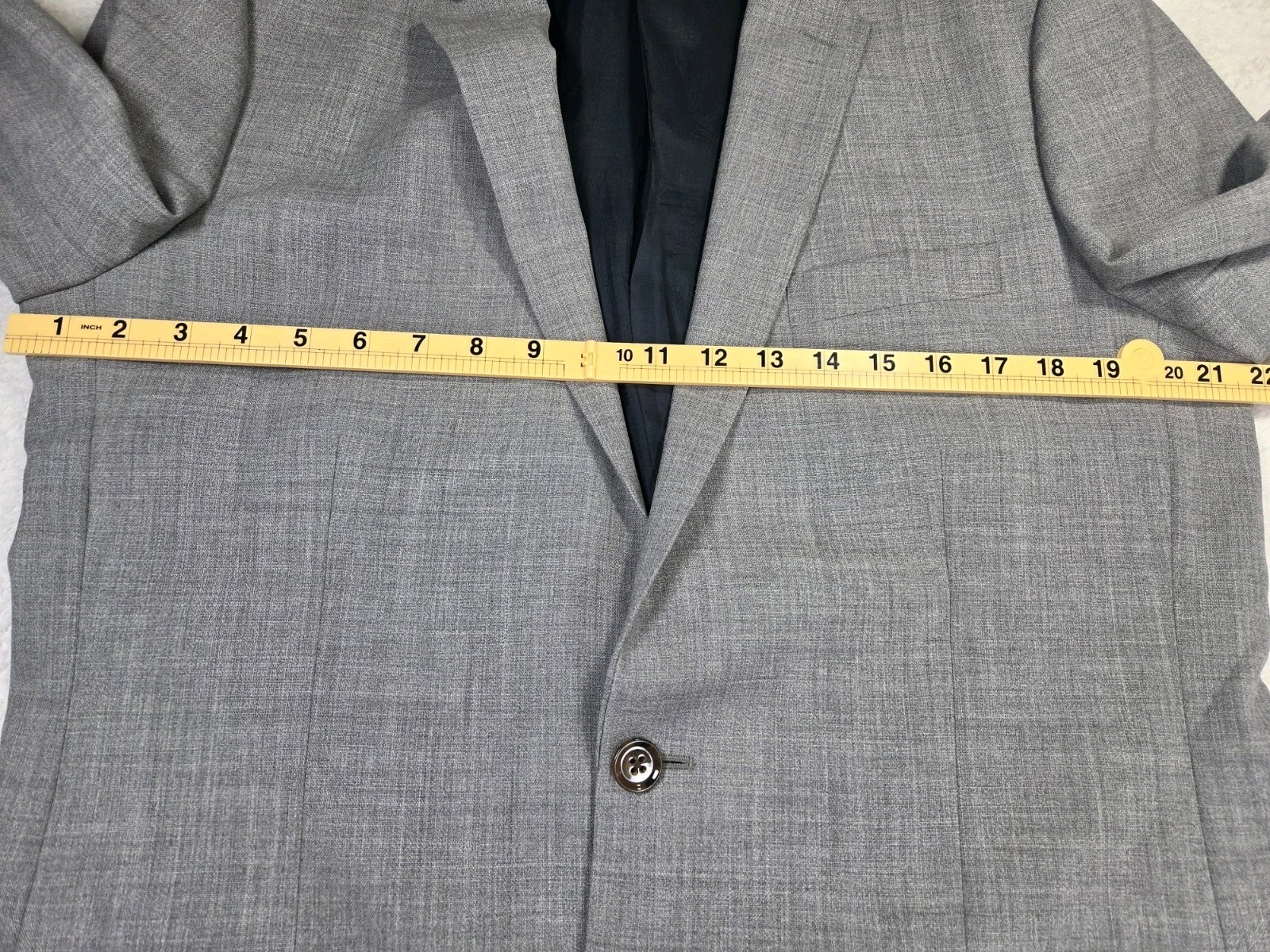 J.Crew Thompson Suit 42L 36x34 Gray 100% Wool Slim Fit Mens 2 Piece Suit Wedding