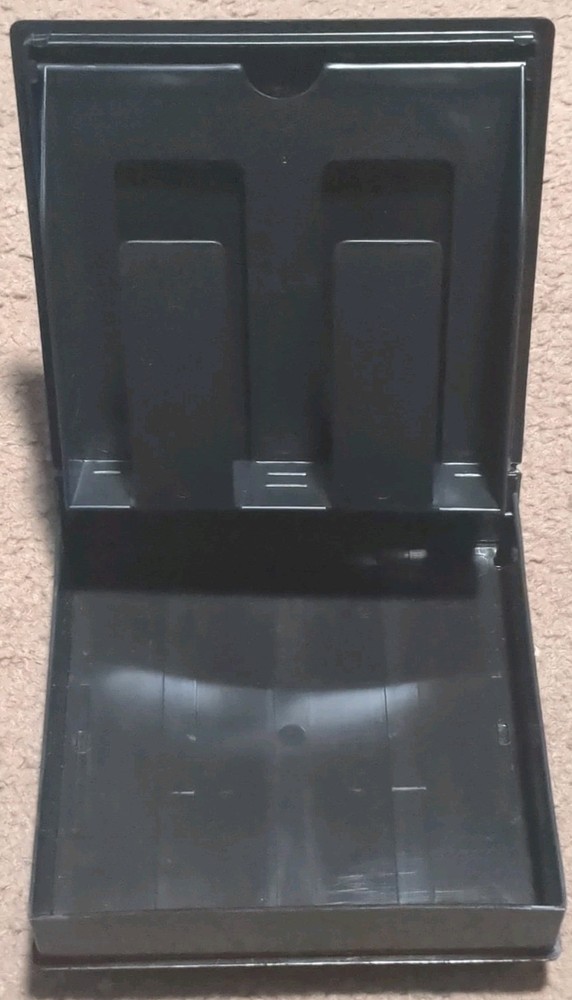 MINIKAS-ETTE 10 Black Coder Library Case 5.25 Floppy Disk Holder Storage Vintage