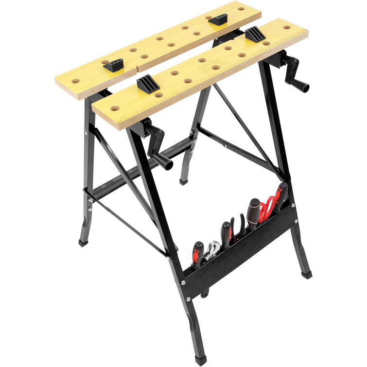 ColourTree Folding Workmate Workbench Carpenter Saw Table with Adjustable Clamps