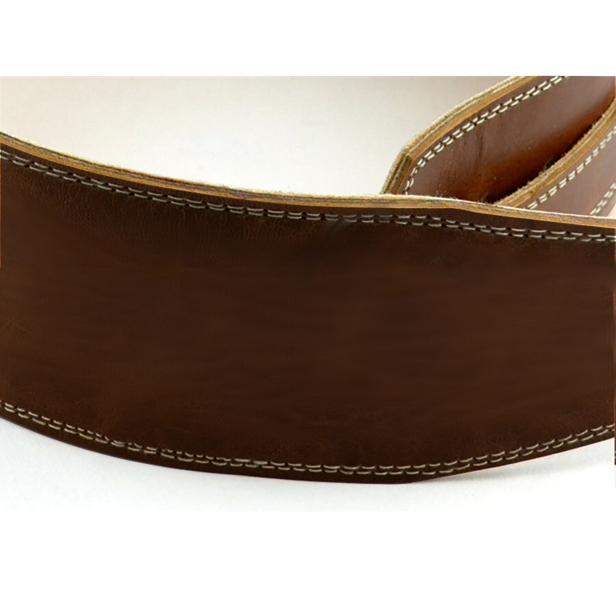 Pete Schmidt Brown Peruvian Leather Guitar Strap