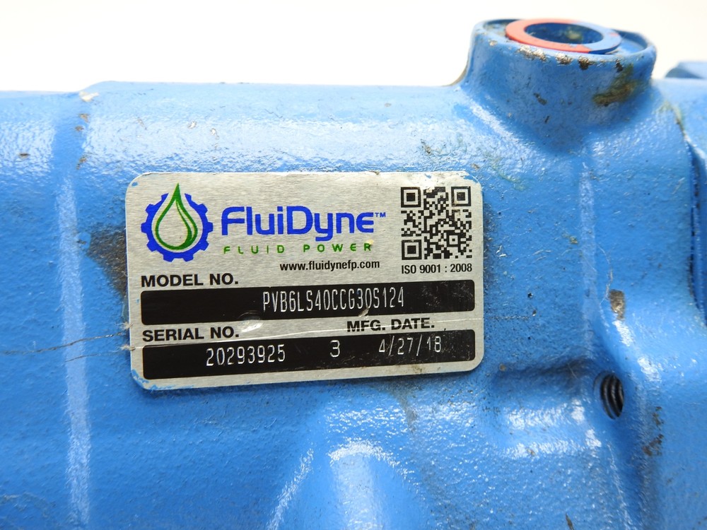 Fluidyne PVB Hydraulic Variable Displacement Piston Pump PVB6LS40CCG30S124 - NEW