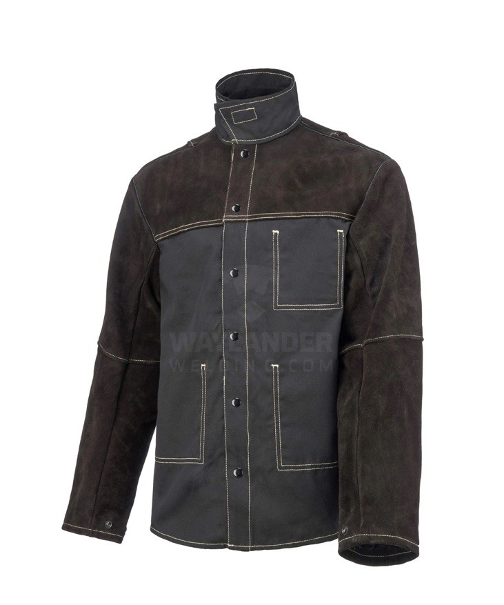DURIN Leather Welding Jacket | Split Cowhide Leather Shoulders Size Small NEW