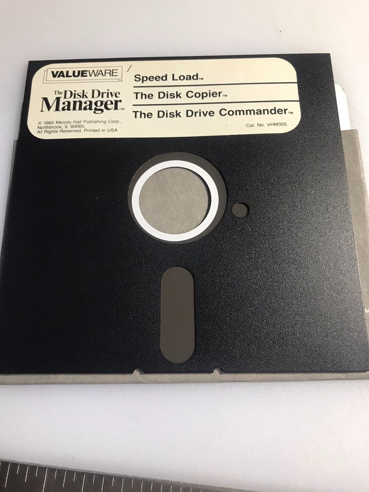 1985 Disk Drive Manger Speed Load Copier & Drive Commander 5.25” Floppy Disc