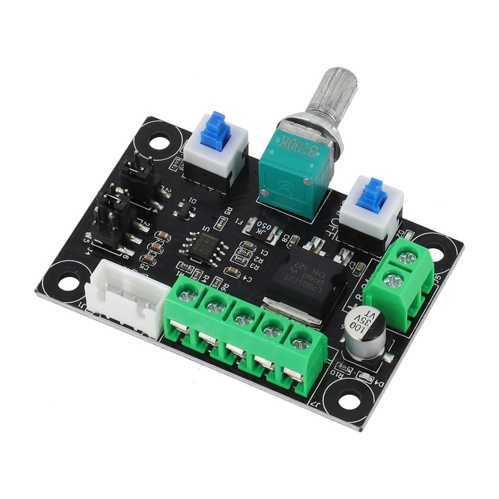Stepper motor controller for speed control and pulse generation module