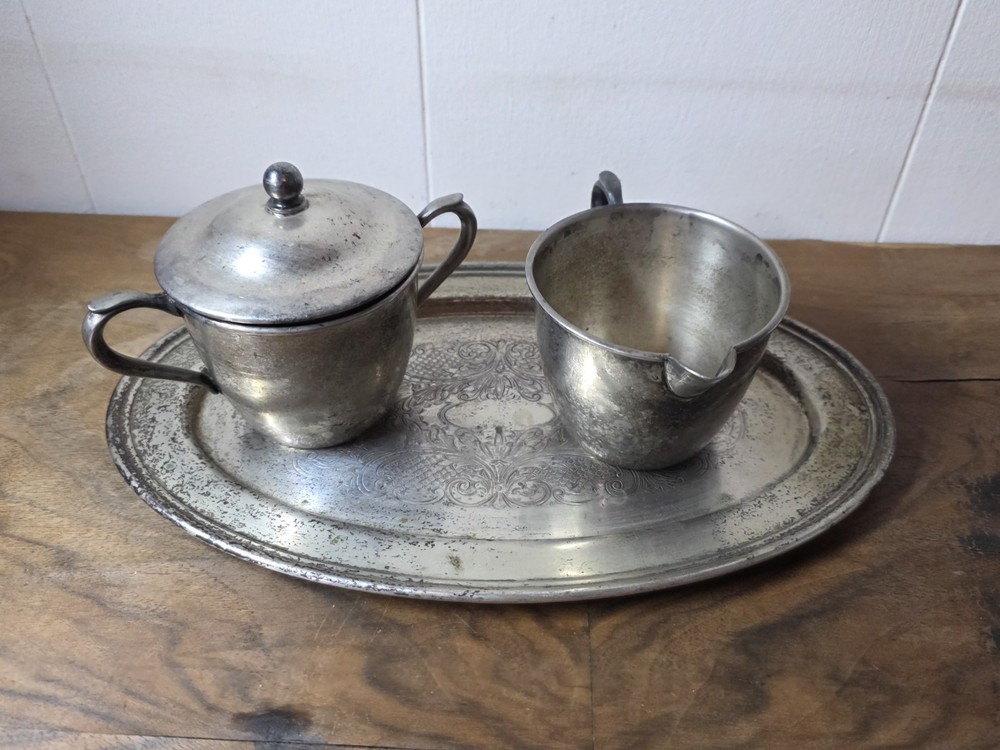 World Silver On Copper 3 Pc Set