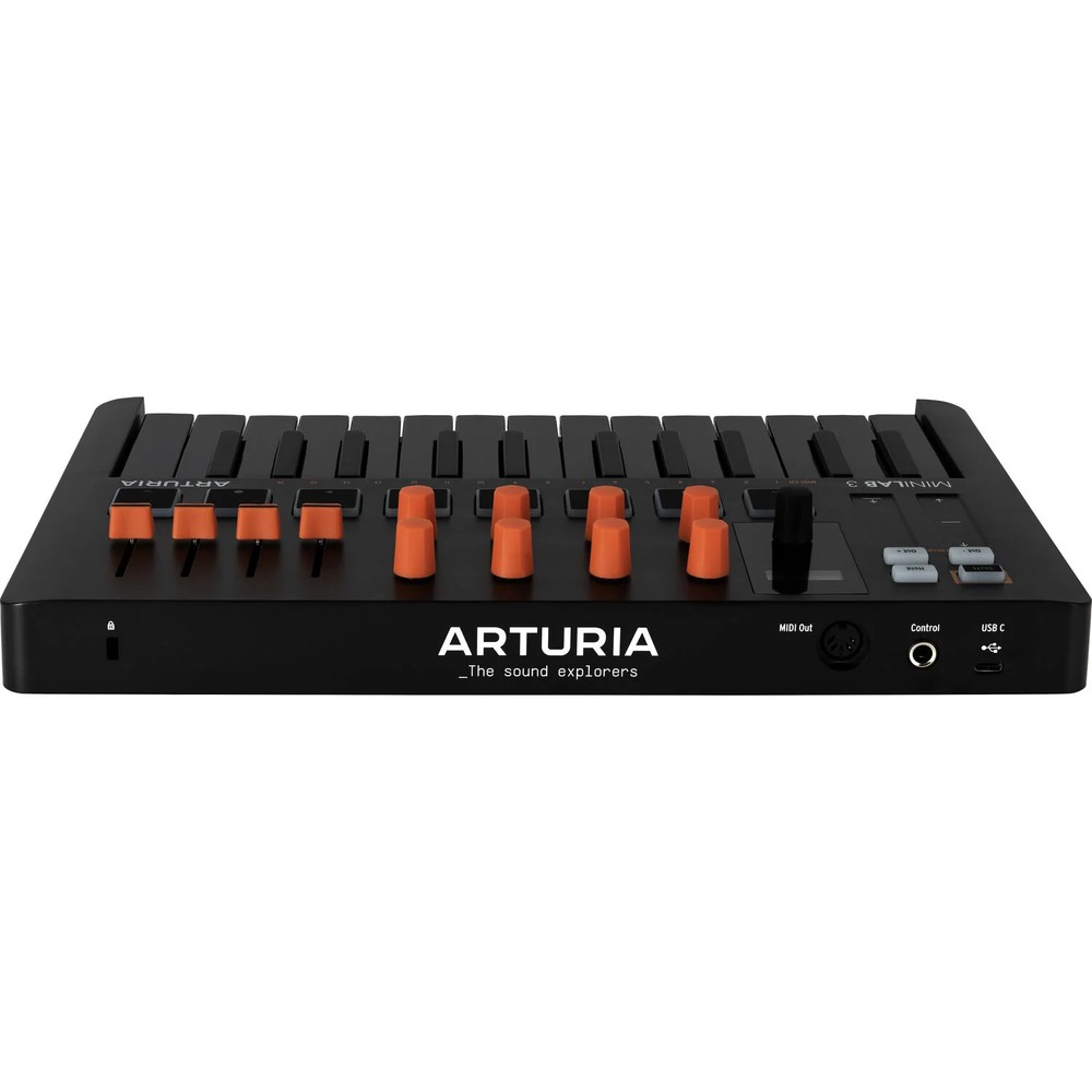 Arturia MiniLab 3 Orange Compact MIDI Keyboard and Pad Controller