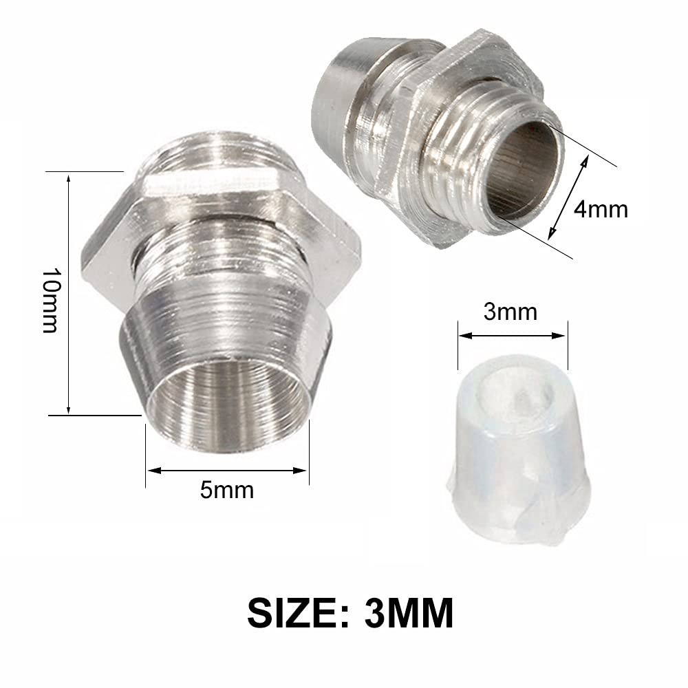 30 Pcs 3mm LED Holder Bezel, Panel Mount Display Socket for Round Lamp Bulb