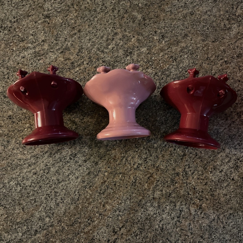 3 Vintage Plastic Soap Holders