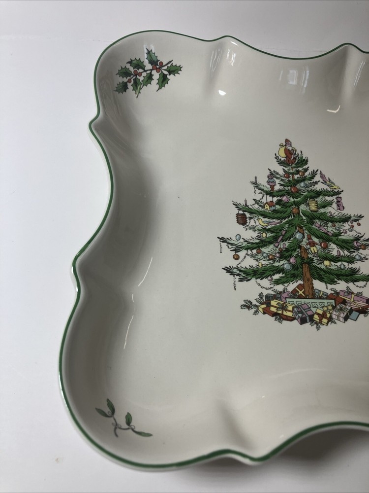 Spode Made in England "Christmas Tree" Devonia Serving Tray