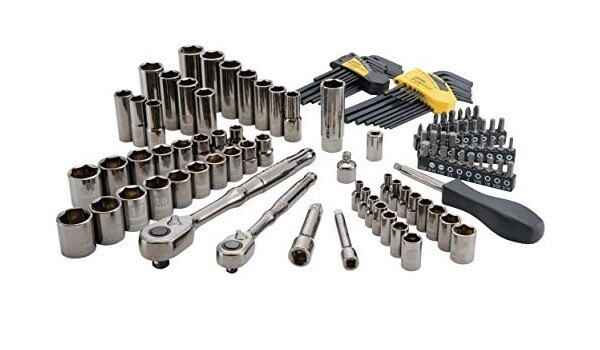Stanley Fatmax 119 Piece Gun Metal Chrome Socket Set