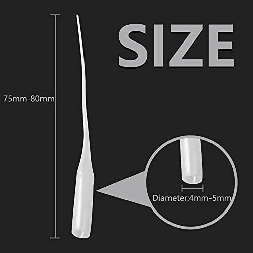 Bonsicoky 200Pcs Micro CA Glue Tips, Precision CA Applicator Tips Glue Tip Exten