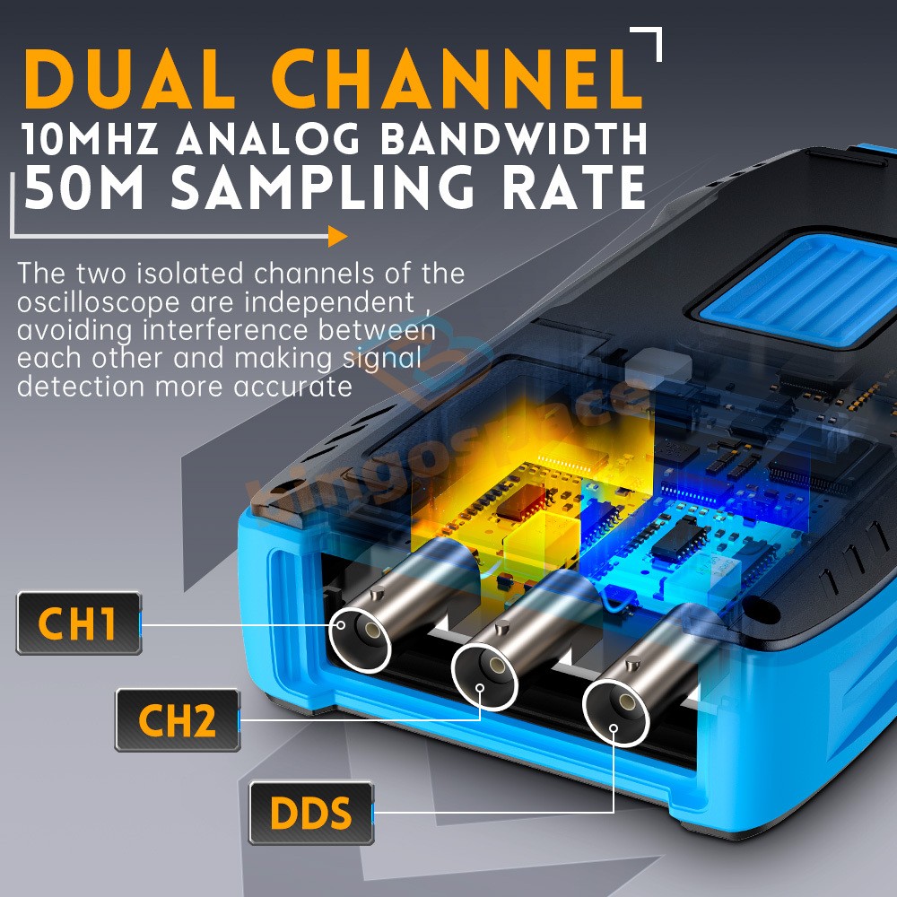 FNIRSI 2C23T Handheld Digital Oscilloscope Multimeter Function Signal Generator