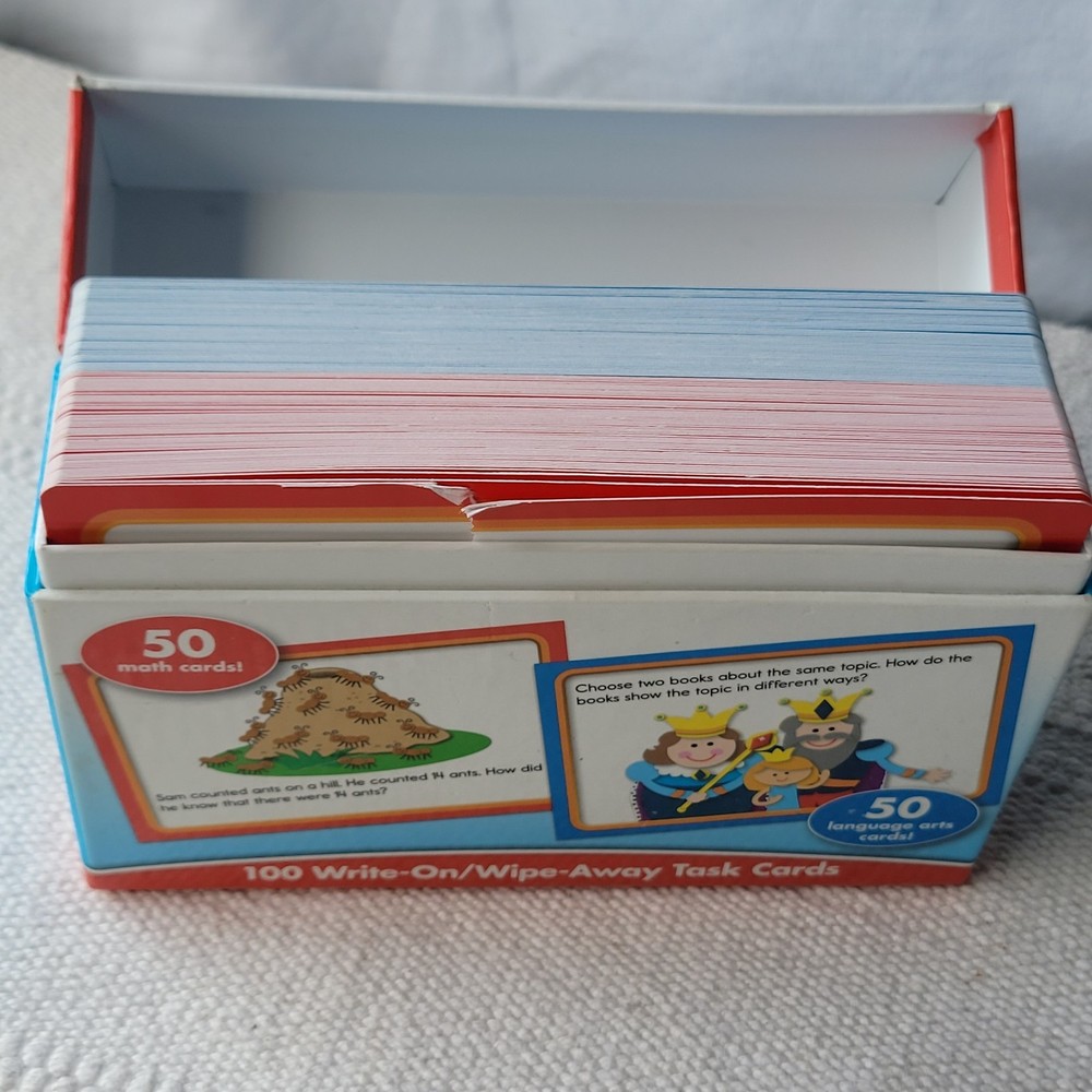 CARSON DELLOSA CENTERSOLUTIONS COMMON CORE 3RD GRADE TASK CARDS MATH STUDY BOX