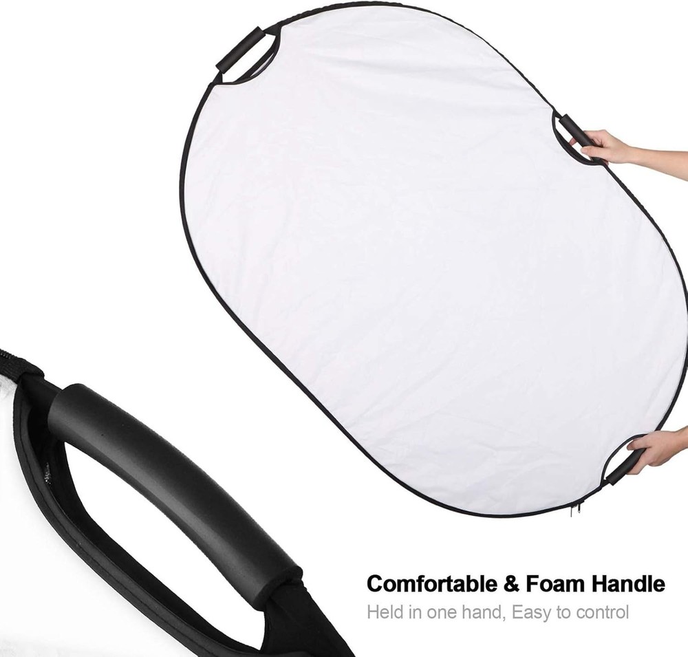Oval Photography Reflector 59x78 inch Multi-Color Studio Light Diffuser