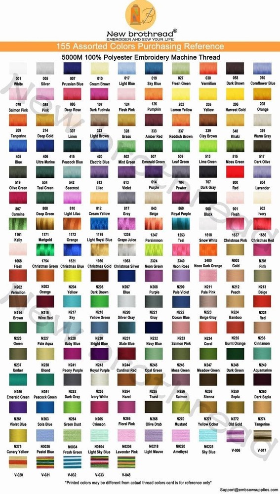 Single Huge Spool 5000M Each Polyester Embroidery Machine Thread 40WT for Com...