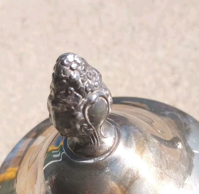 antique silver plated teapot