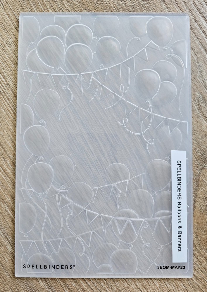Spellbinders - Balloons and Banners - 3D Embossing Folder, Nw/oP