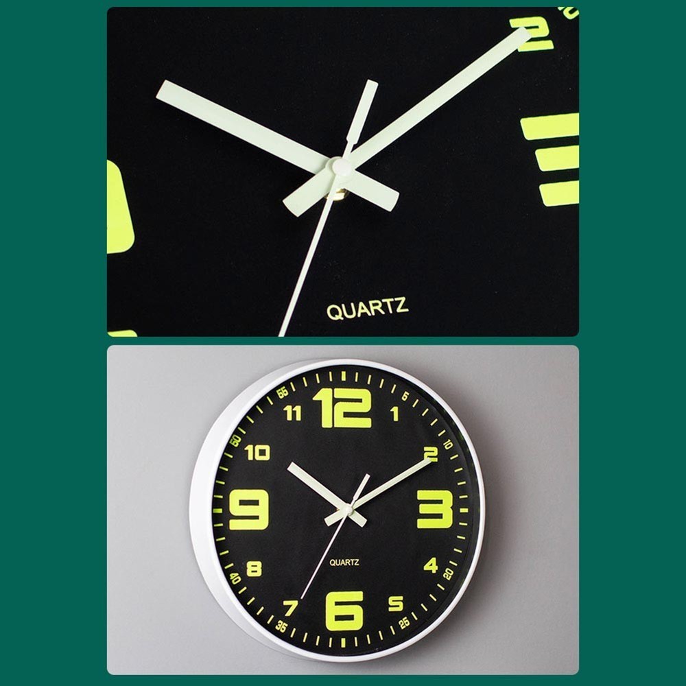 High Visibility 30CM Luminous Wall Clock Suitable for Various Settings