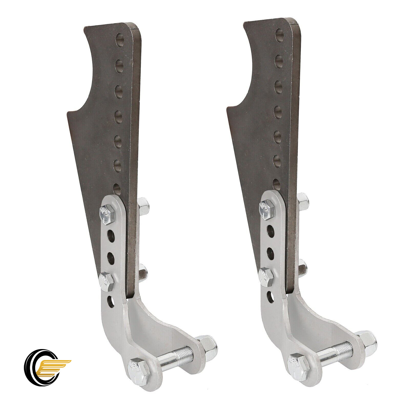 Coil Over Shock Mount Kit Adjustable Lower Brackets for 3" Axle Tubes