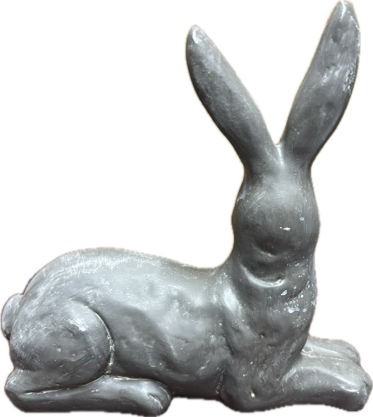 NEW Pottery Barn Essex Handcrafted Easter Bunny Sculpture Laying or Standing NWT