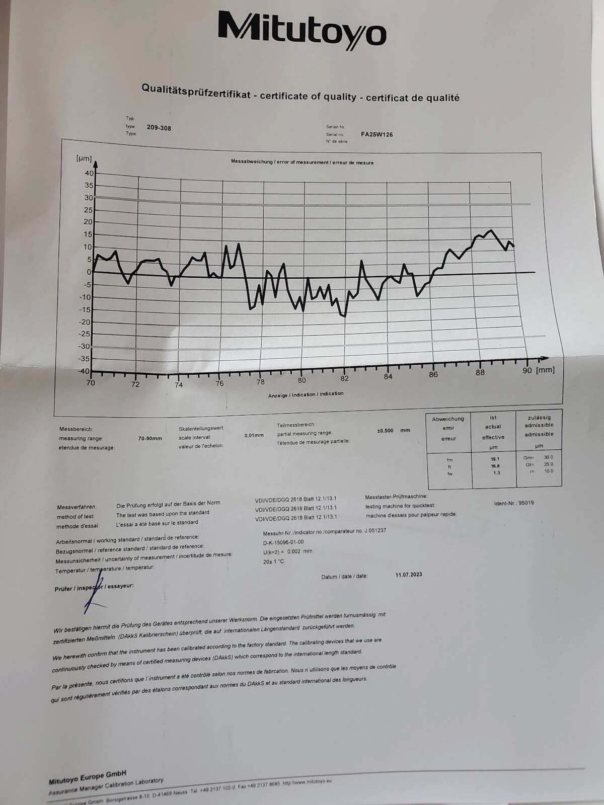 Mitutoyo Internal Groove Dial Caliper Comparator Gauge Gage 70-90mm / 0.01mm
