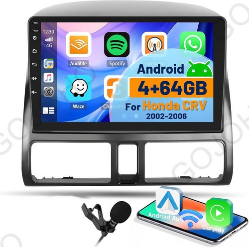 4+64GB Android 13 Car Stereo Radio GPS Navi Carplay For 2001-2006 Honda CRV CR-V