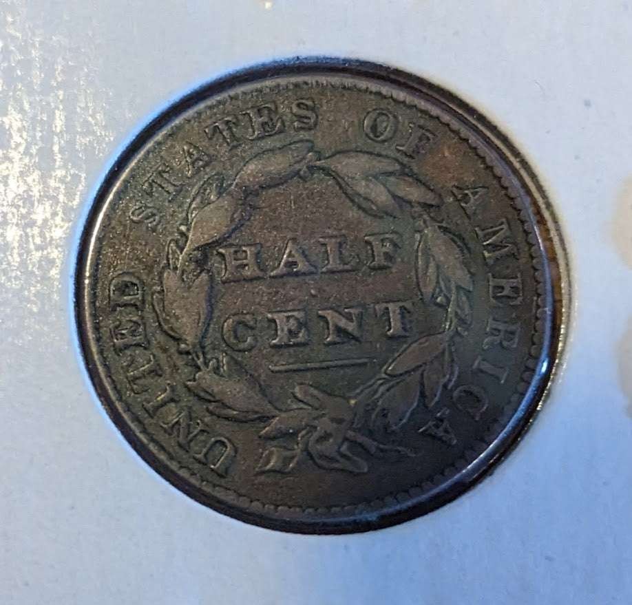 1826 Classic Head Half Cent