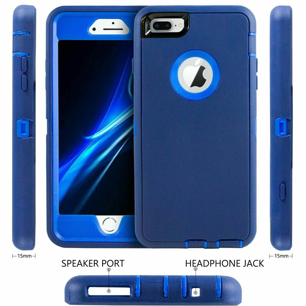 For Apple iPhone 6 7 8 Plus SE 2nd 3rd Shockproof Case Cover + Screen Protector