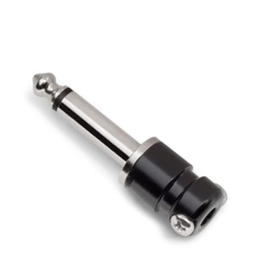 10-Pack SquarePlug SPS5BK Compact Soldered Straight 1/4'' Plug, Black