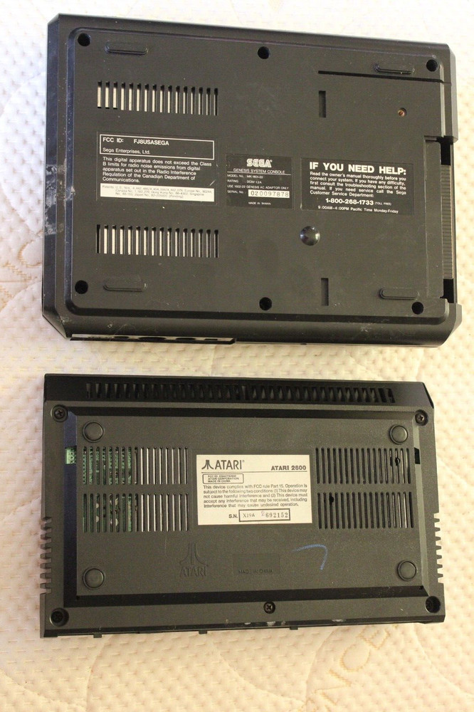 Sega Genesis 16 Bit & Atari 2600 Consoles - Not Tested