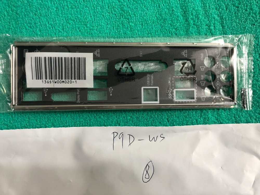 ASUS IO SHIELD for ASUS P9D WS , P9D-WS  , ORIGINAL