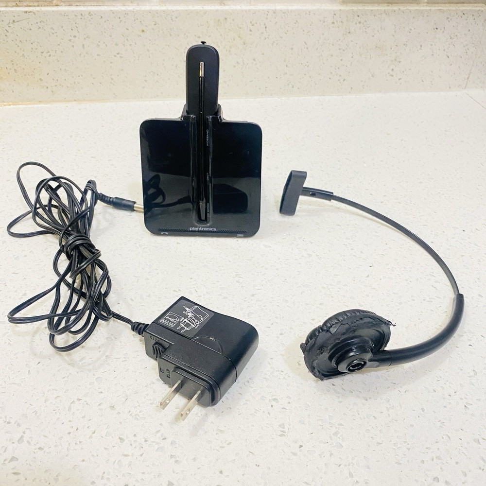 Plantronics (C540) Wireless Headset, Headband, Base, Power Adapter Works