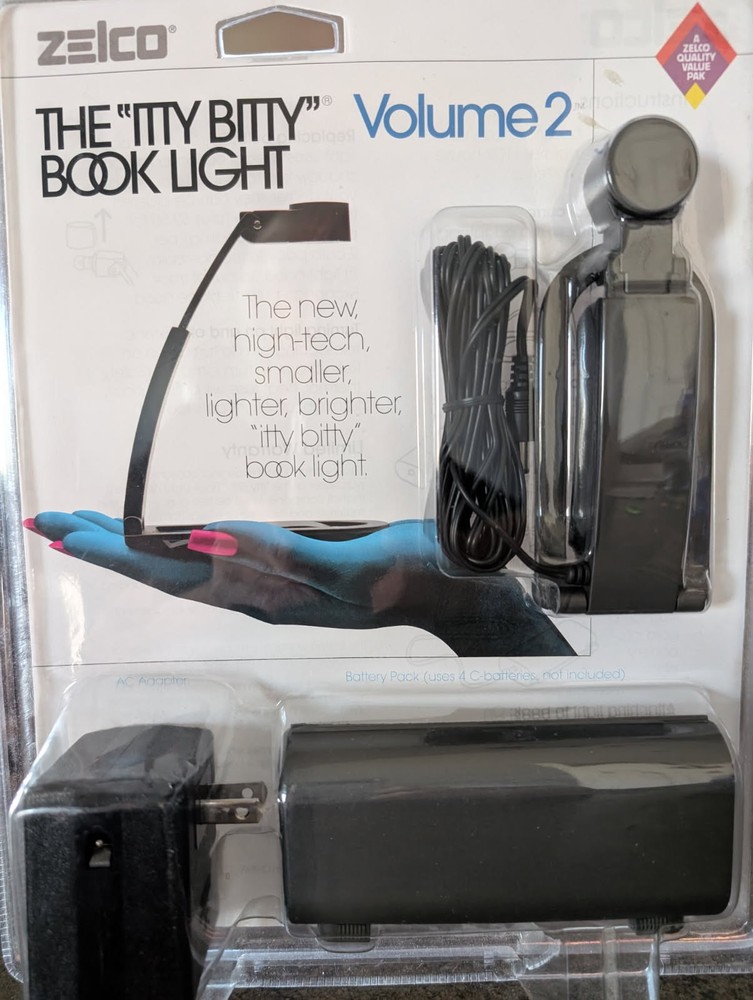 NEW Zelco Itty Bitty Book Light -  Volume 2 - High-Tech Smaller Lighter Brighter