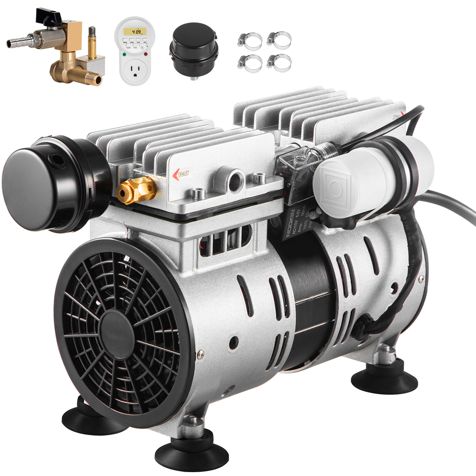 3/4HP Pond Aerator Pump Lake Pond Aeration System 550W 3 Acre w/ timer